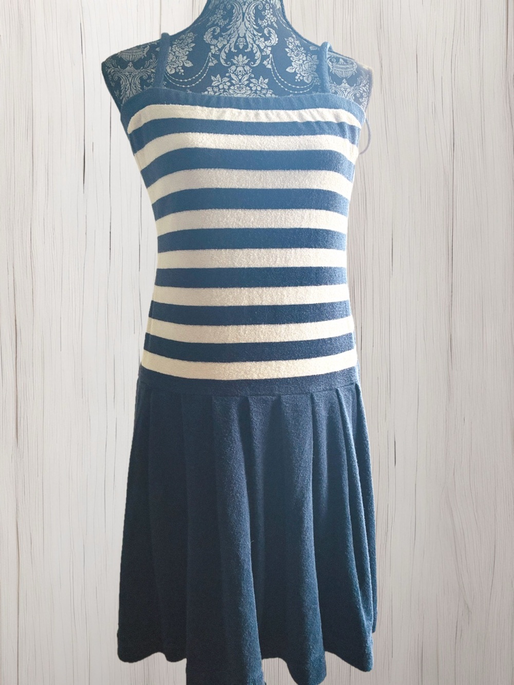 Juicy Couture Navy and White Striped Mini Dress